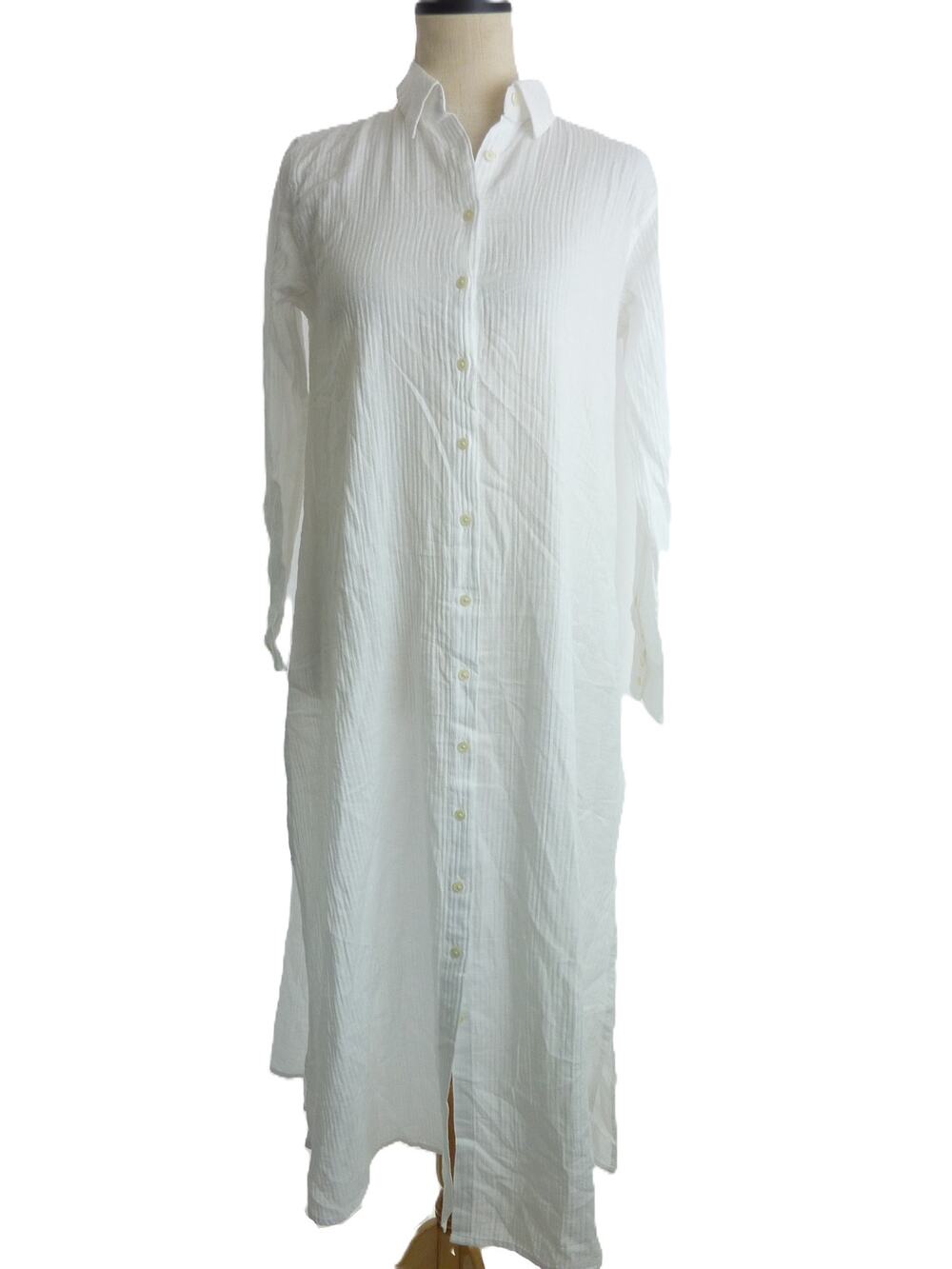 NWT J.Crew Long Beach Shirt in Airy Gauze White XXS Button Down Swim Coverup